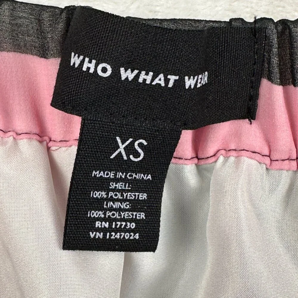 Who What Wear Womens Rainbow Pleated Midi Skirt Sz XS Artzy Flowy - Picture 3 of 9